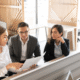Business managers planning structured cabling upgrade