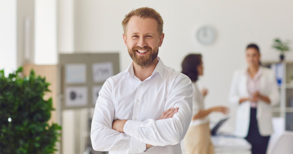 Business owner confident in certified cabling installation
