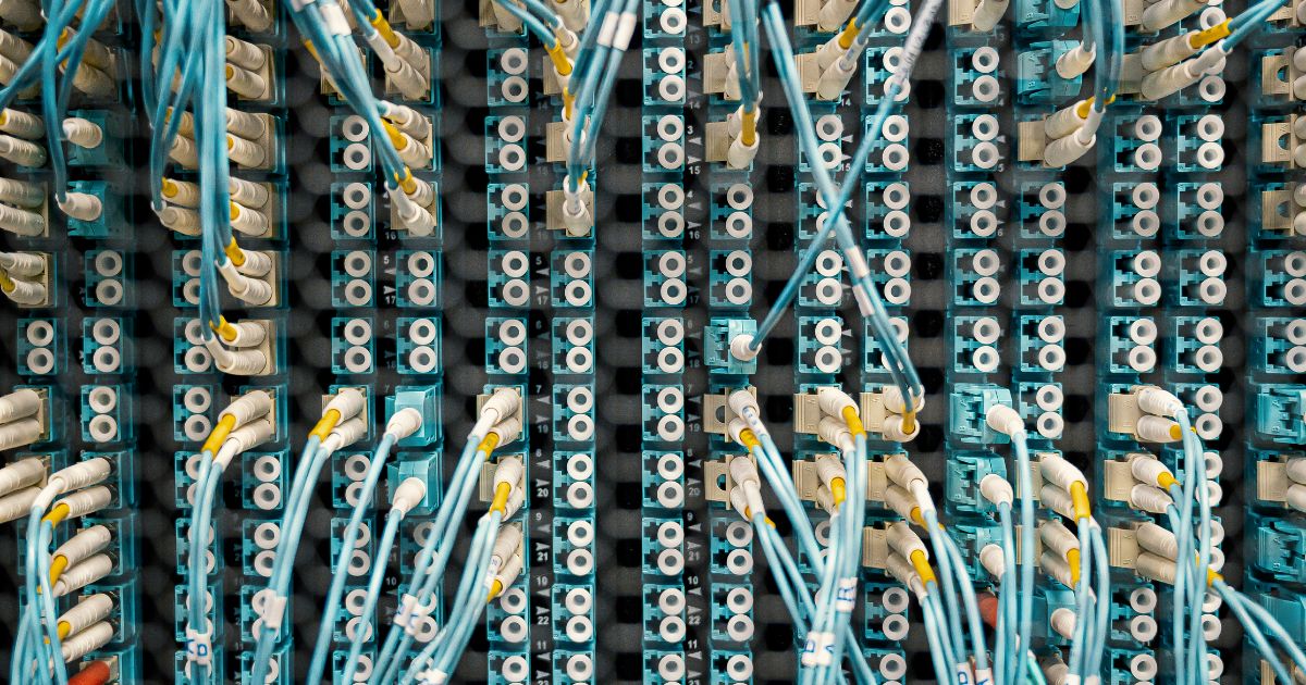 Properly labelled patch panel installed by certified team