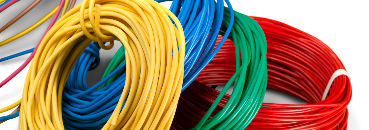 Data cable selection tied together.